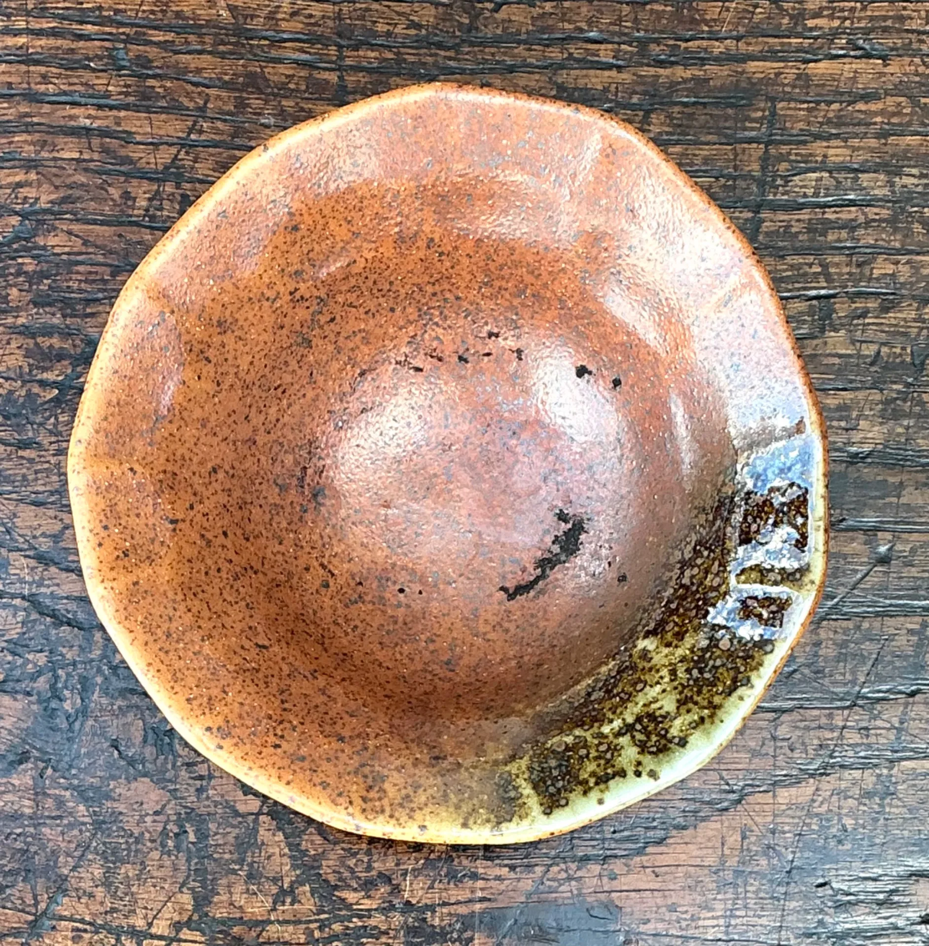 Vintage Textured Ceramic Bowl — additional photo 4