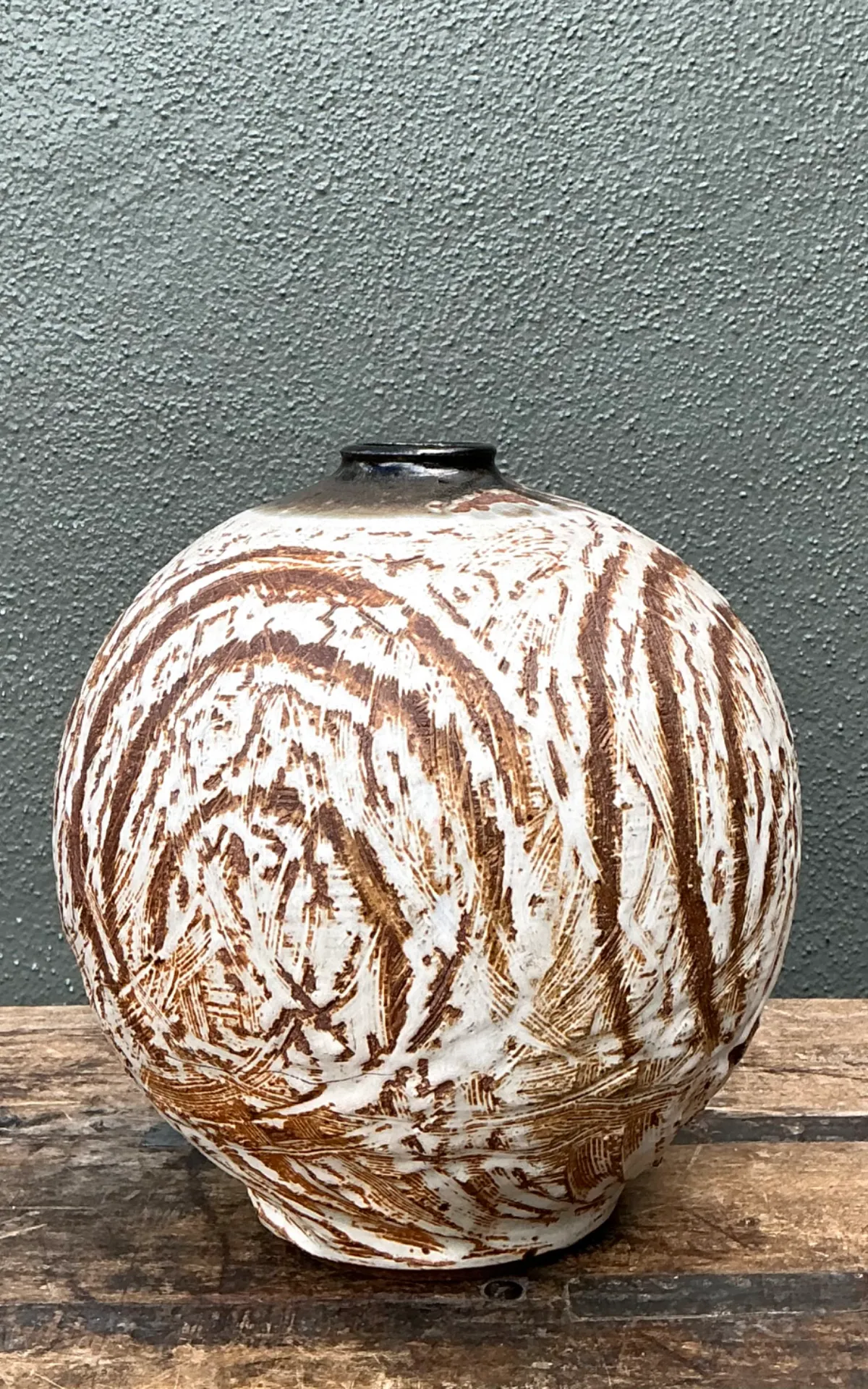 Vintage Abstract Ceramic Vessel