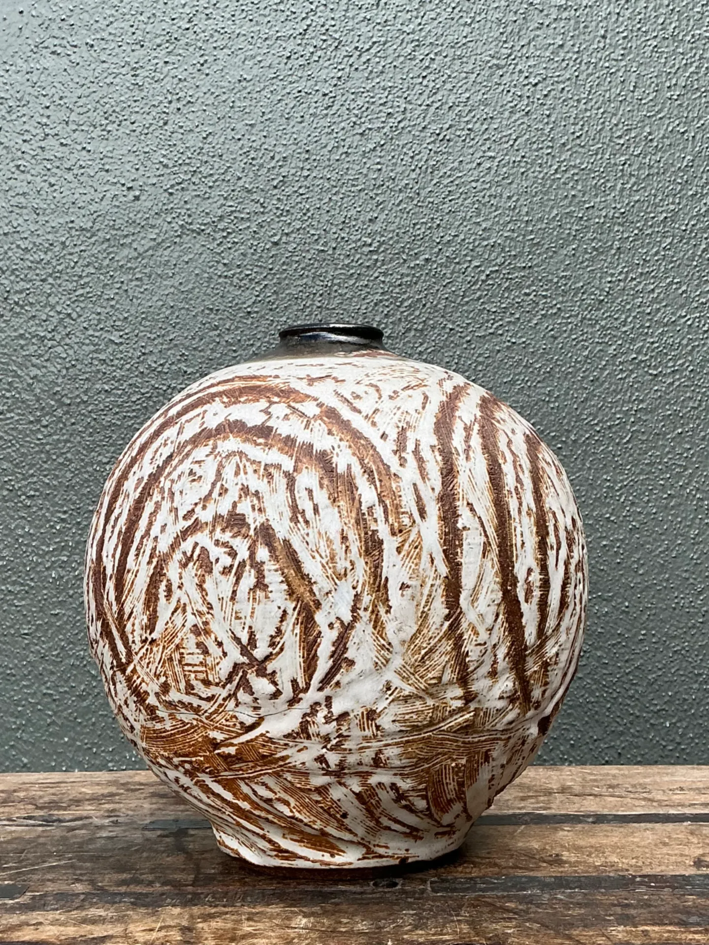 Vintage Abstract Ceramic Vessel — additional photo 4