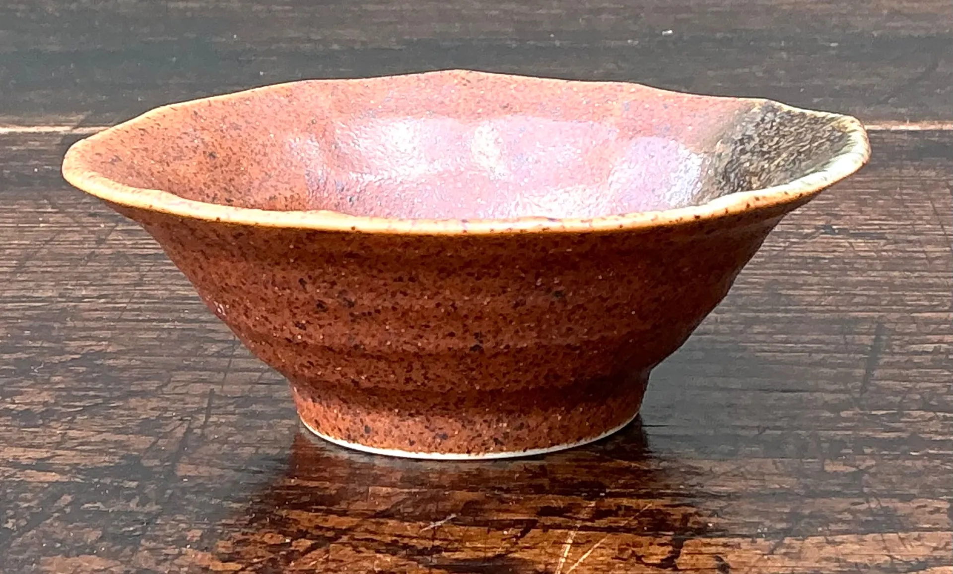 Vintage Textured Ceramic Bowl — additional photo 2