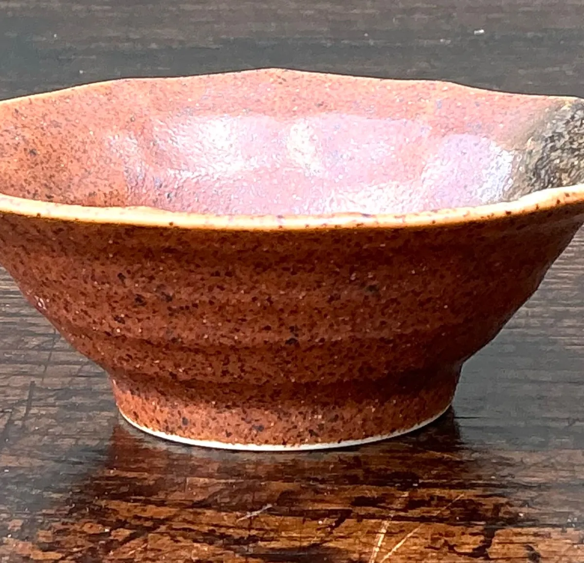 Vintage Textured Ceramic Bowl — additional photo 2