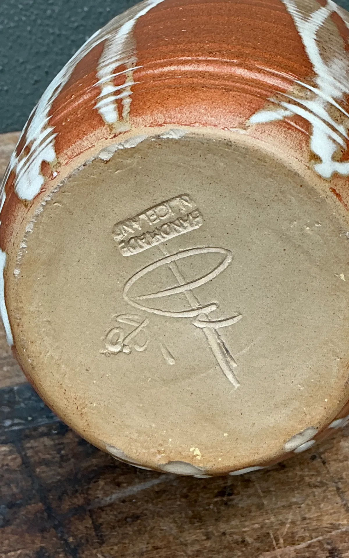 Vintage Abstract Ceramic Vessel — additional photo 2