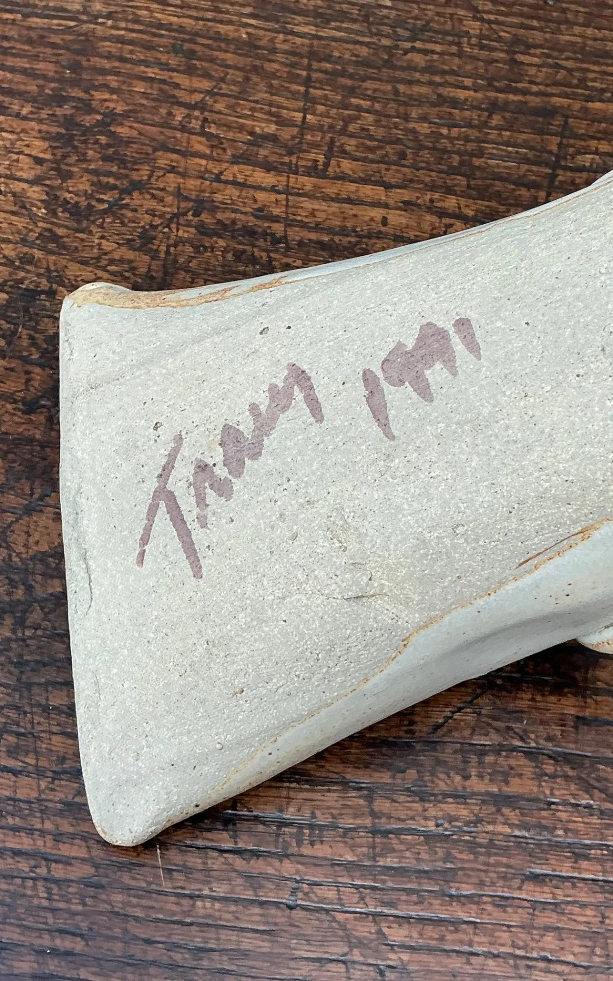 Tracy Signed Ceramic Wall Pocket