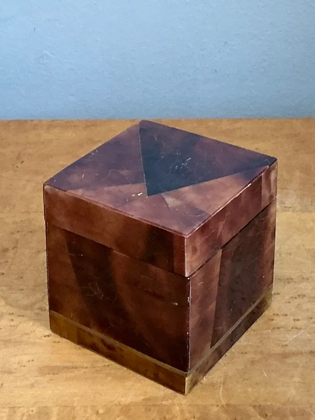 Vintage Lacquered Horn Accent Box — additional photo 2