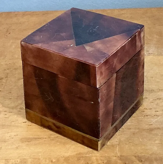 Vintage Lacquered Horn Accent Box — additional photo 6