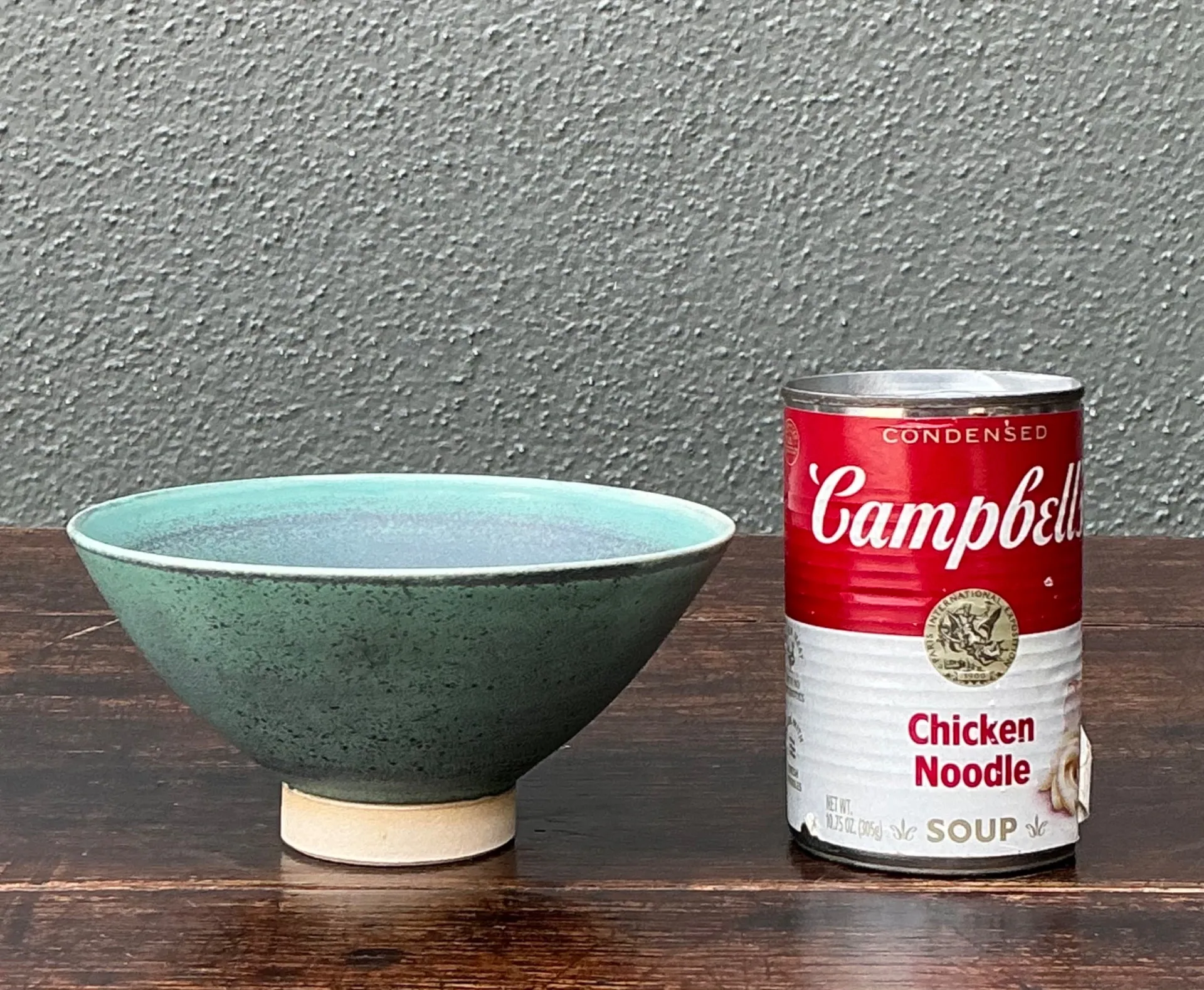 Handcrafted Speckled Green Ceramic Bowl — additional photo 1