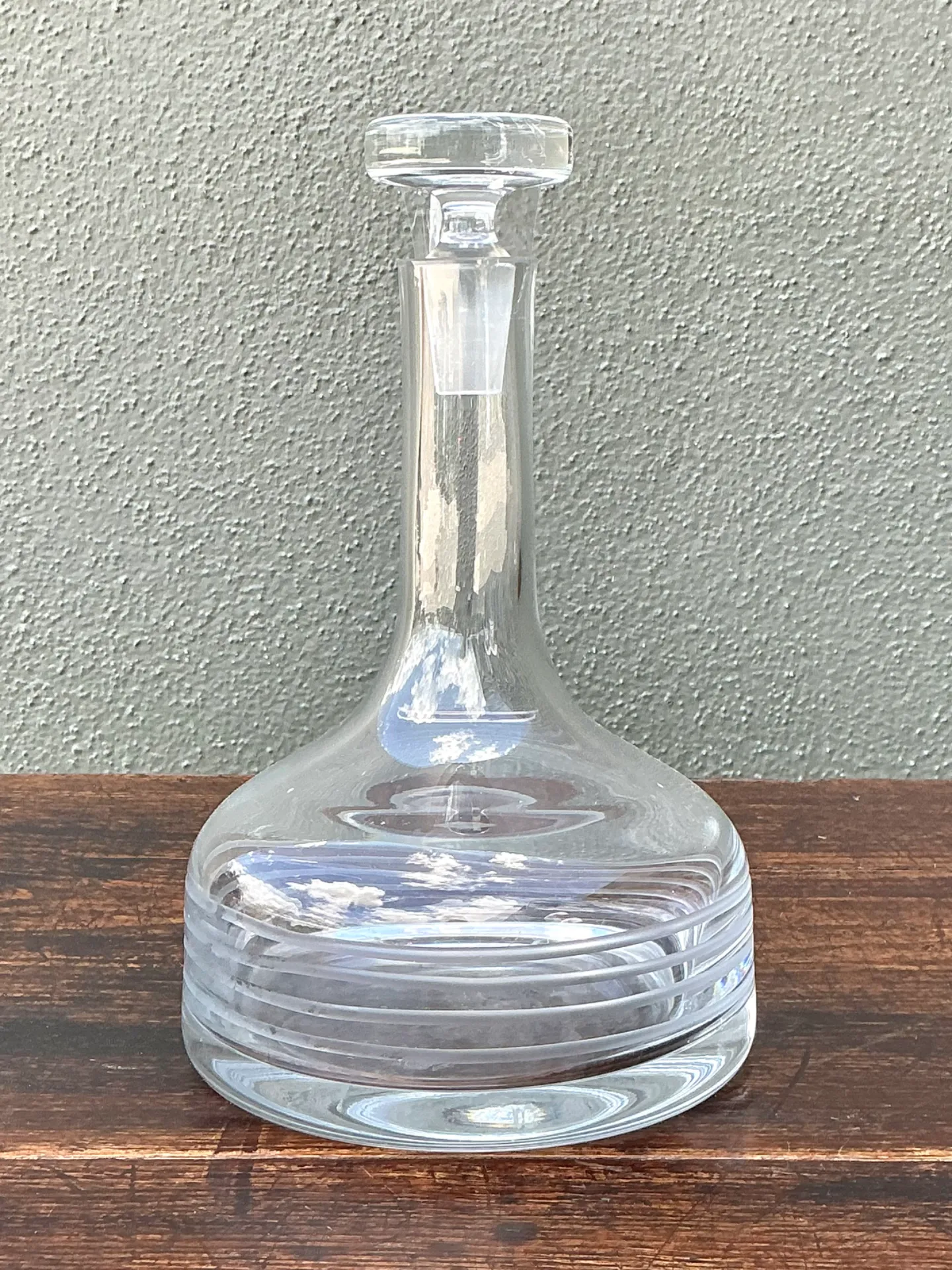 Vintage Glass Decanter with Stopper — additional photo 1