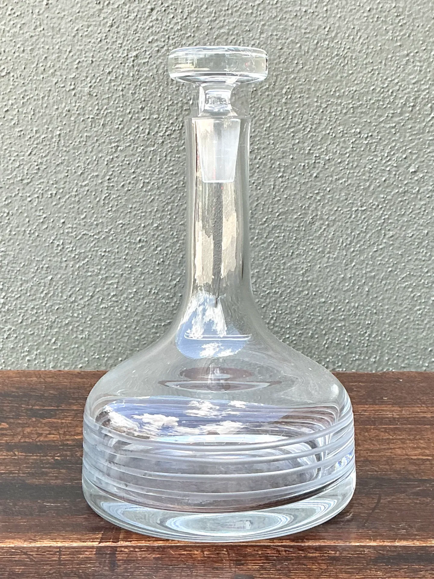 Vintage Glass Decanter with Stopper — additional photo 4