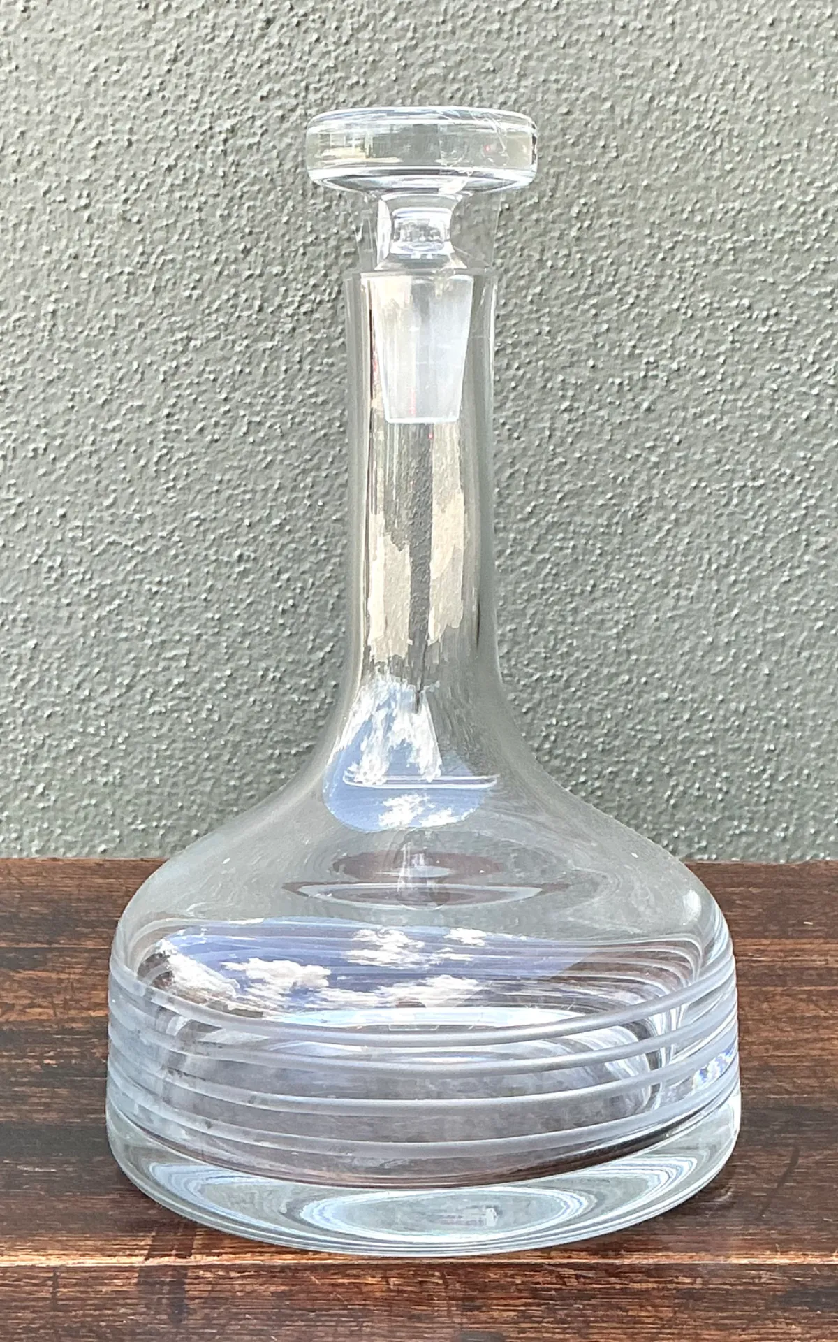 Vintage Glass Decanter with Stopper — additional photo 4