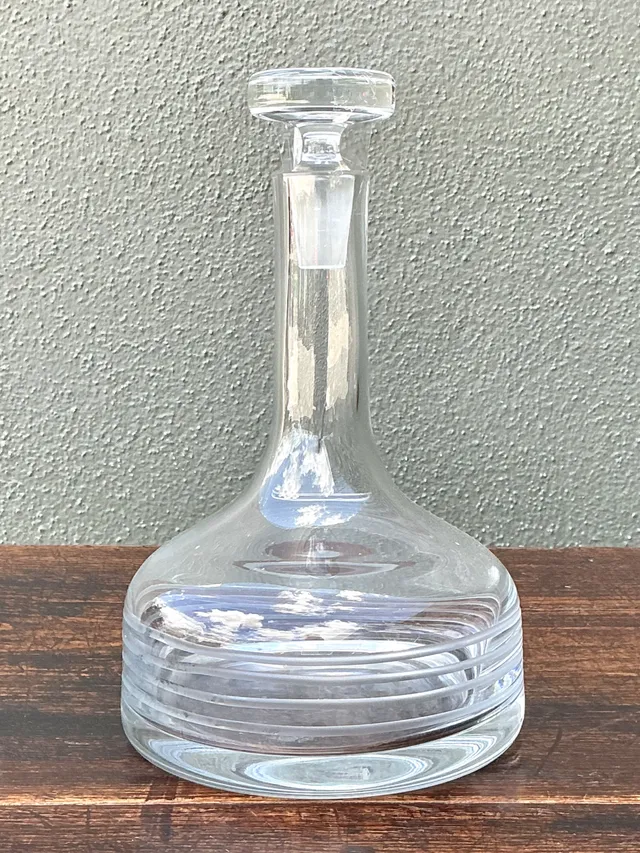 Vintage Glass Decanter with Stopper — additional photo 4