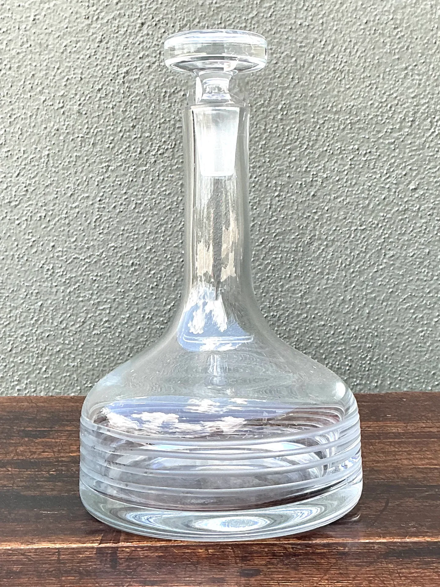 Vintage Glass Decanter with Stopper — additional photo 8