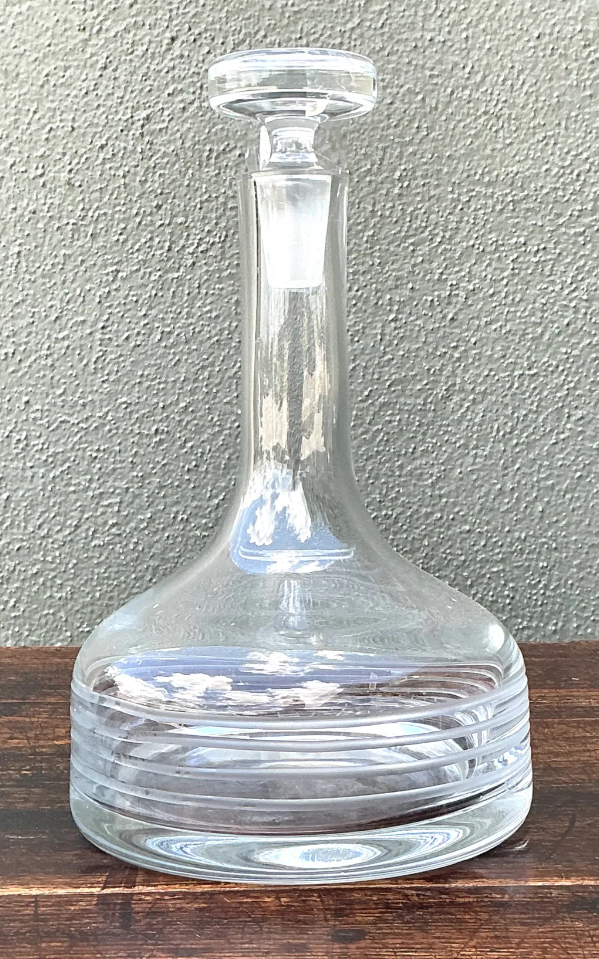Vintage Glass Decanter with Stopper — additional photo 8