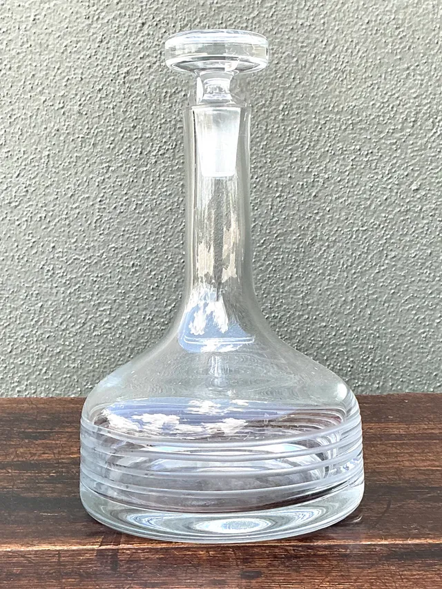 Vintage Glass Decanter with Stopper — additional photo 8