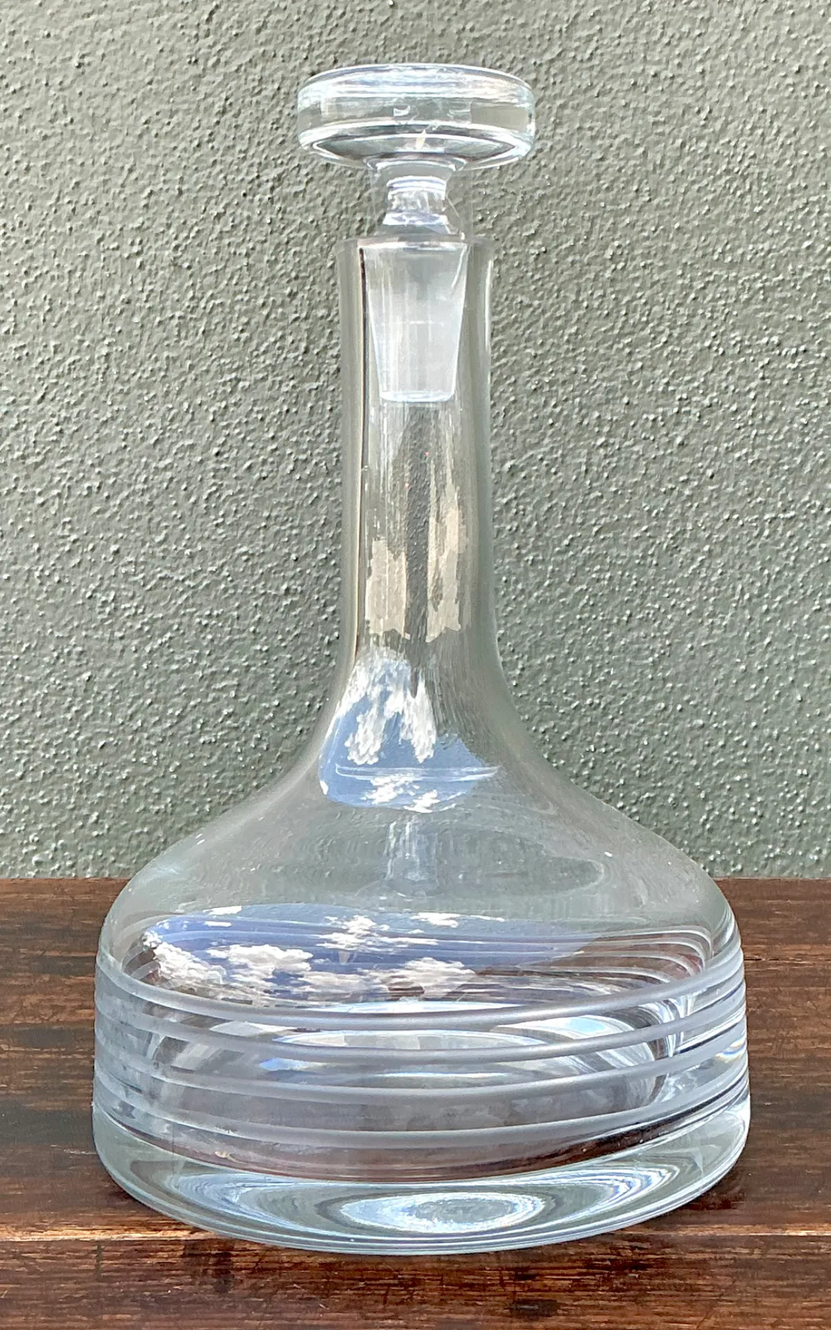 Vintage Glass Decanter with Stopper — additional photo 2