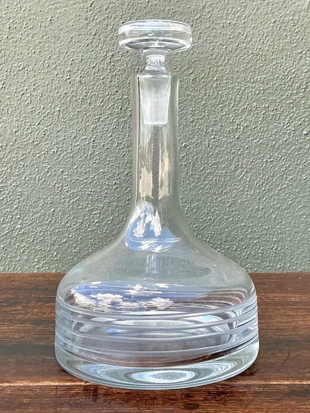 Vintage Glass Decanter with Stopper — additional photo 2