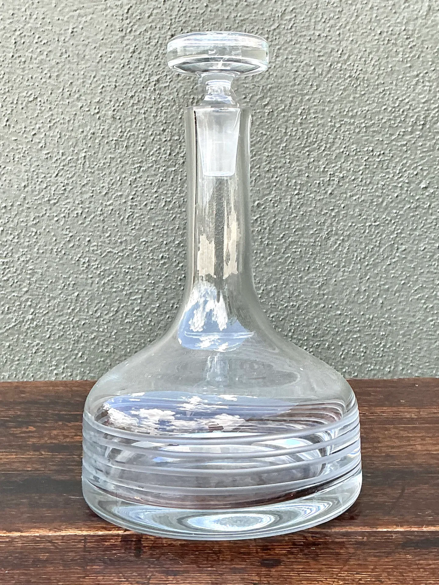 Vintage Glass Decanter with Stopper — additional photo 5