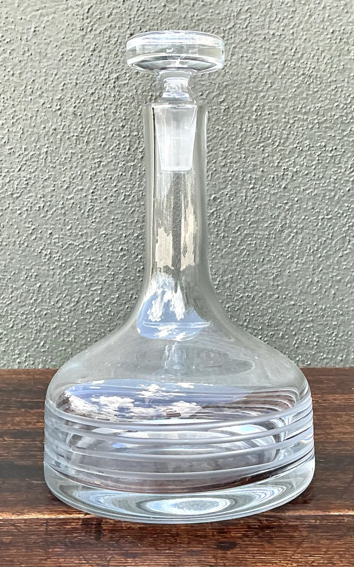 Vintage Glass Decanter with Stopper — additional photo 5