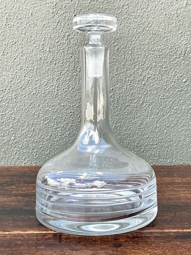 Vintage Glass Decanter with Stopper — additional photo 5