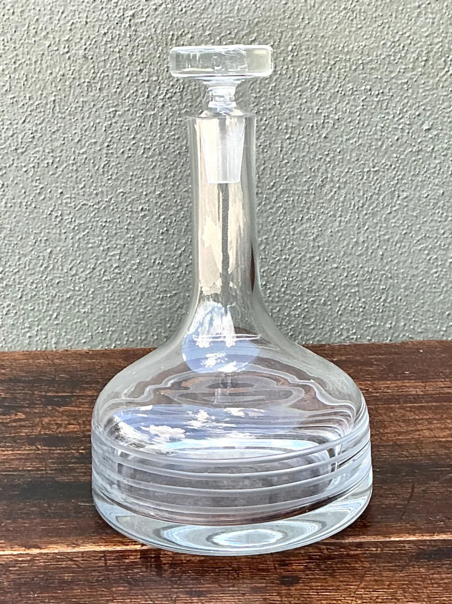 Vintage Glass Decanter with Stopper — additional photo 7