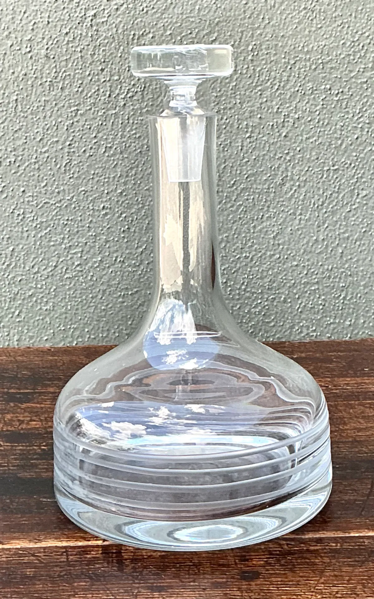 Vintage Glass Decanter with Stopper — additional photo 7