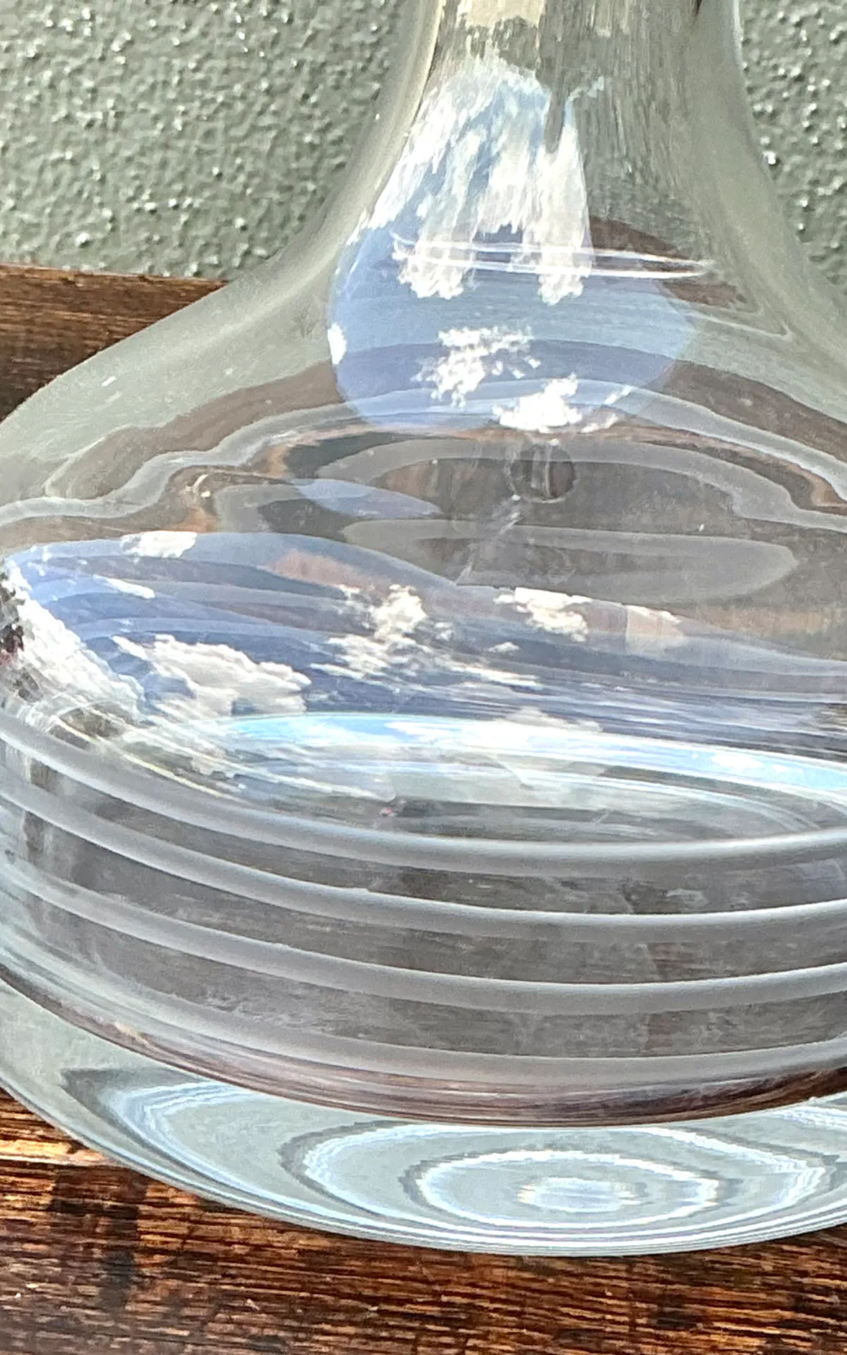 Vintage Glass Decanter with Stopper — additional photo 3