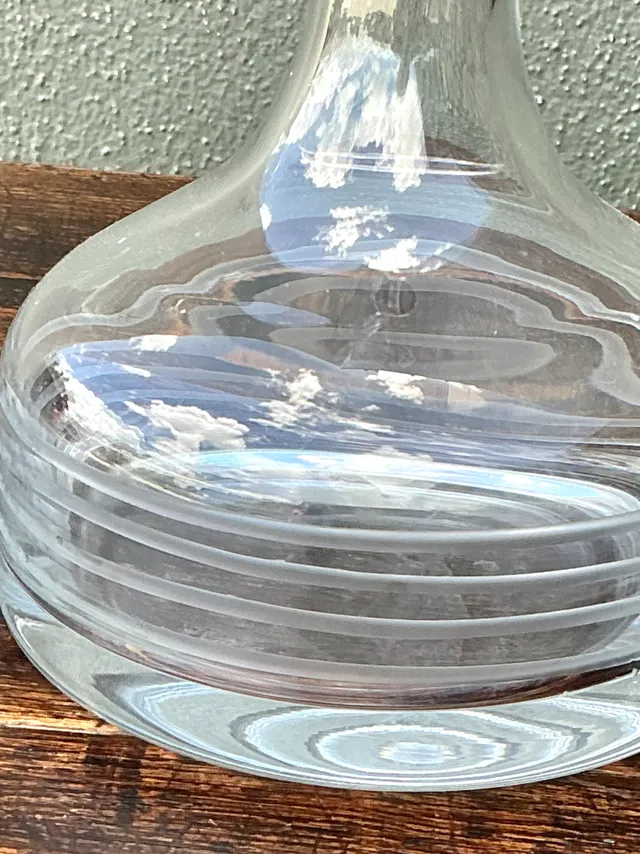 Vintage Glass Decanter with Stopper — additional photo 3