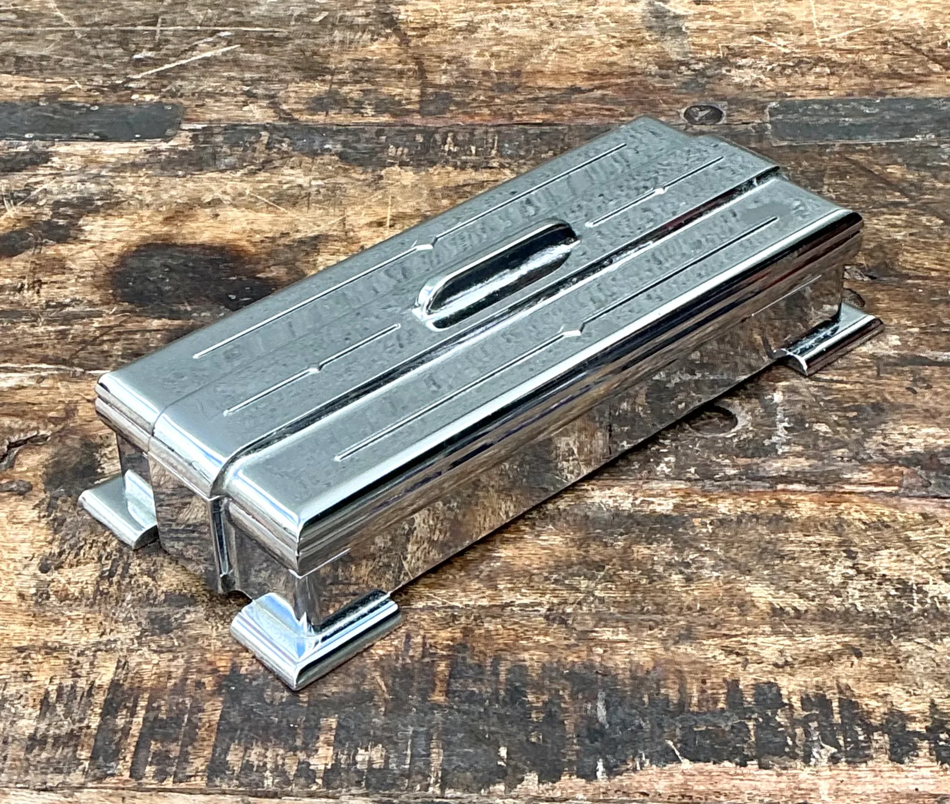 Vintage Deco Metal Lidded Box — additional photo 5