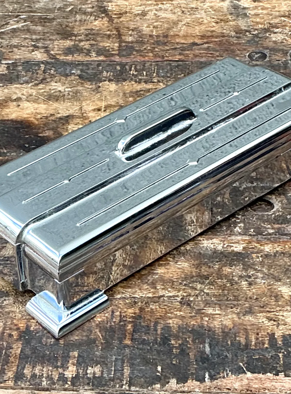Vintage Deco Metal Lidded Box — additional photo 5