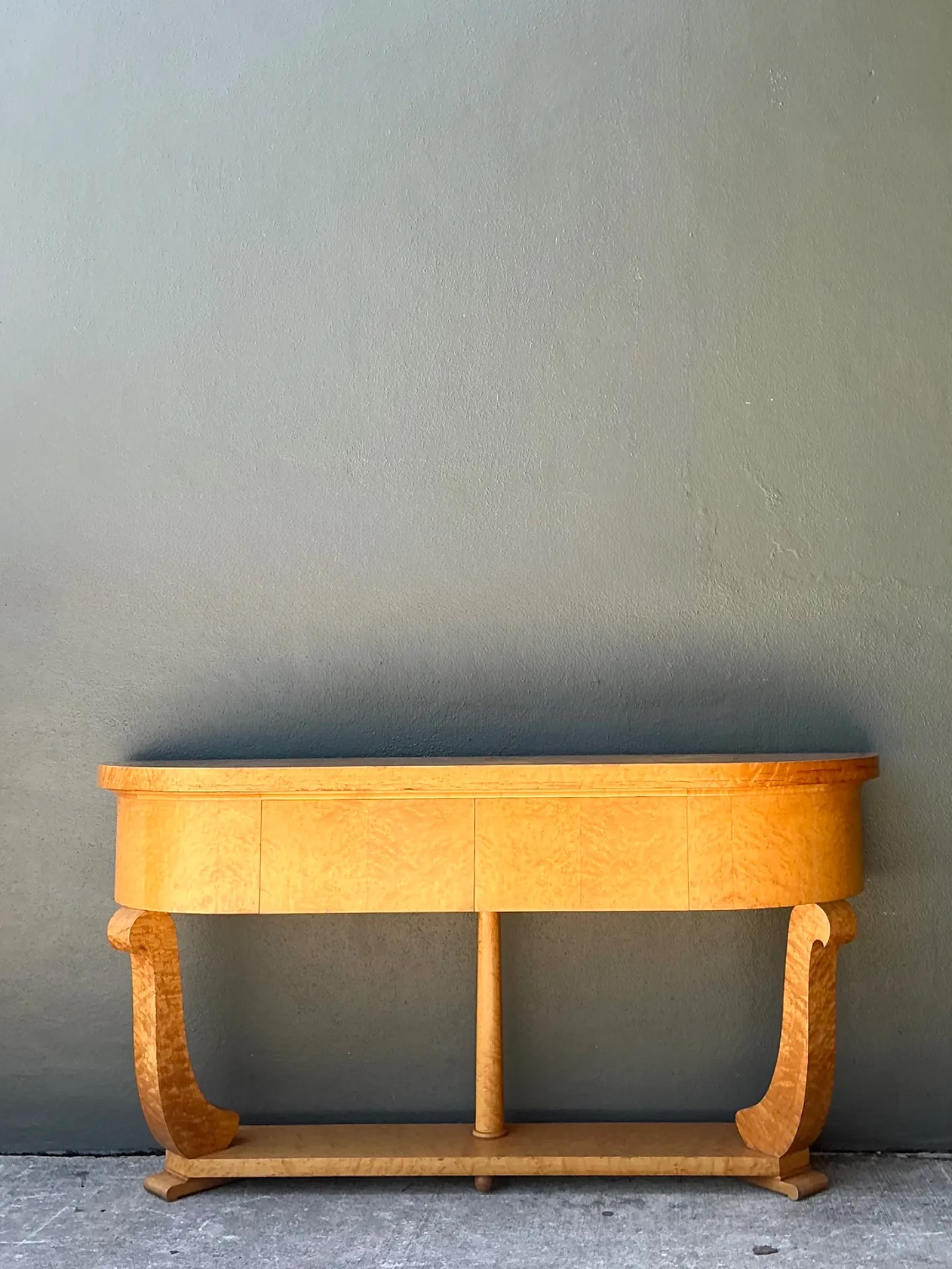 Vintage Deco Burl Console Table — additional photo 8
