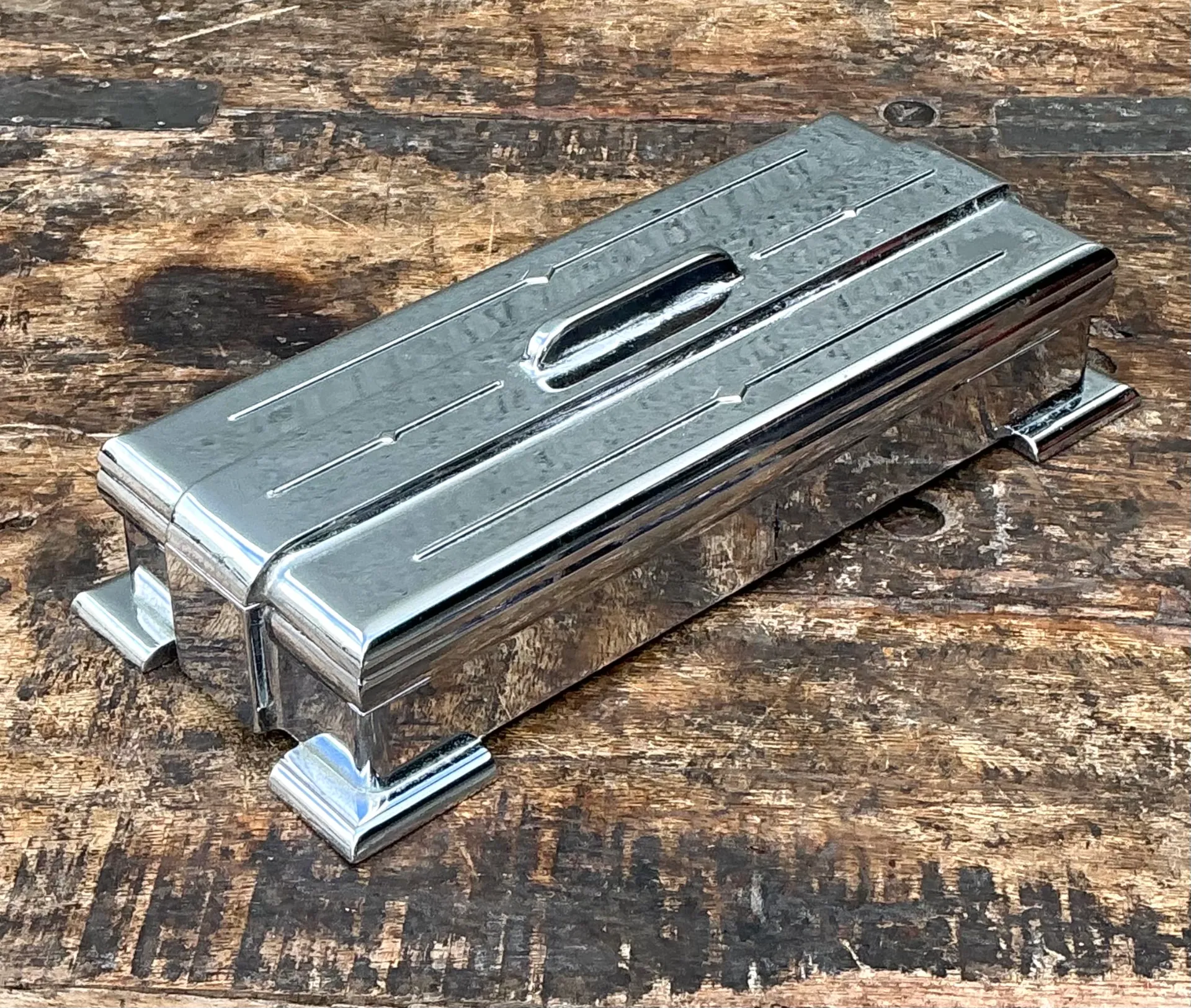 Vintage Deco Metal Lidded Box — additional photo 7