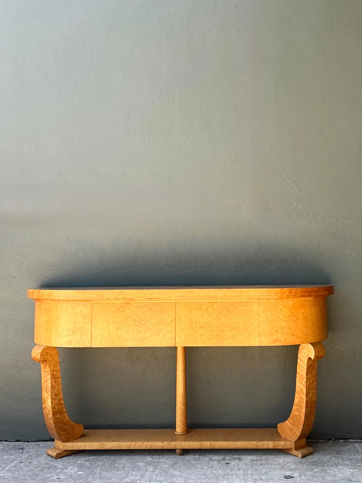 Vintage Deco Burl Console Table — additional photo 5