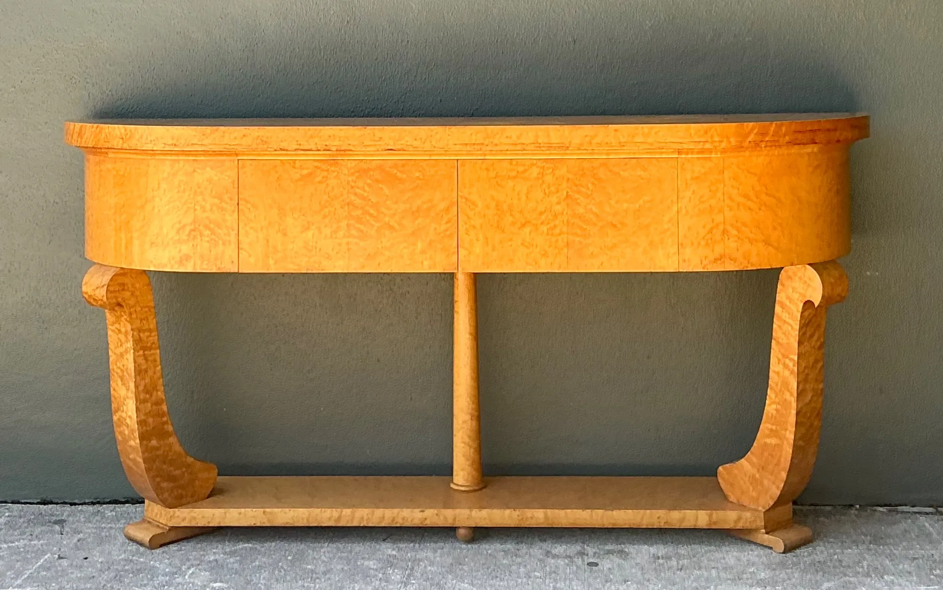 Vintage Deco Burl Console Table — additional photo 3