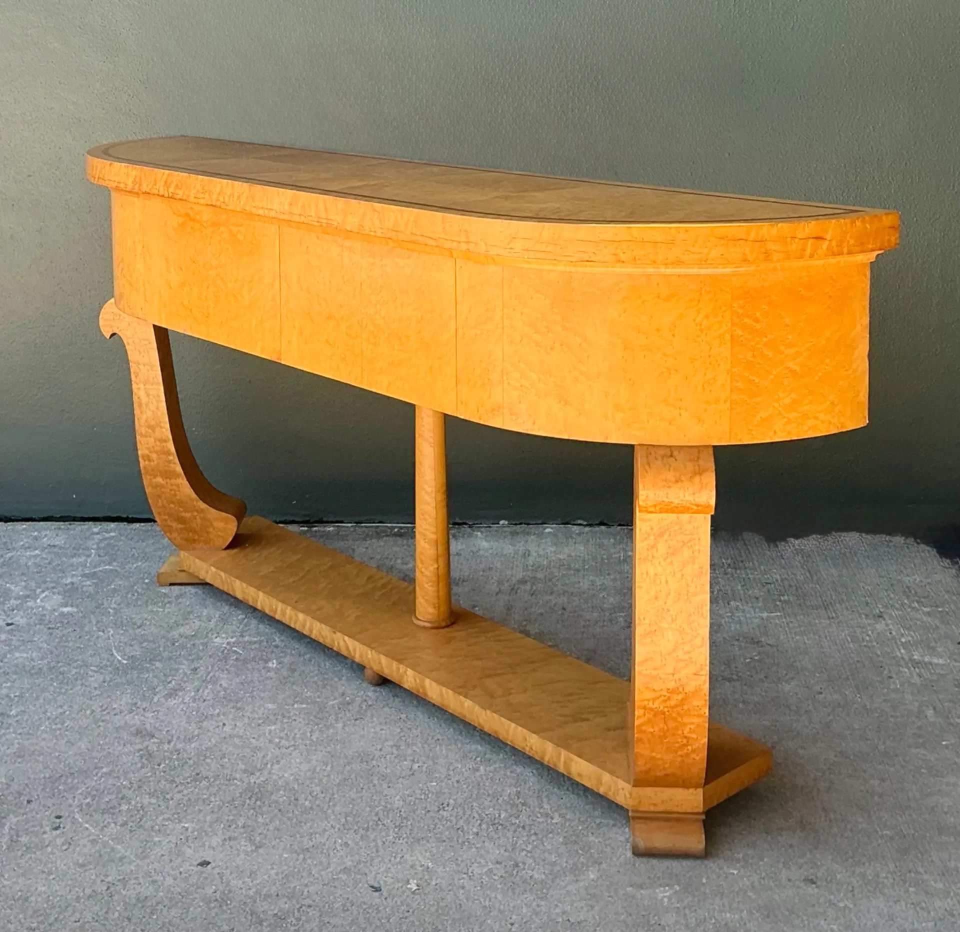 Vintage Deco Burl Console Table — additional photo 7
