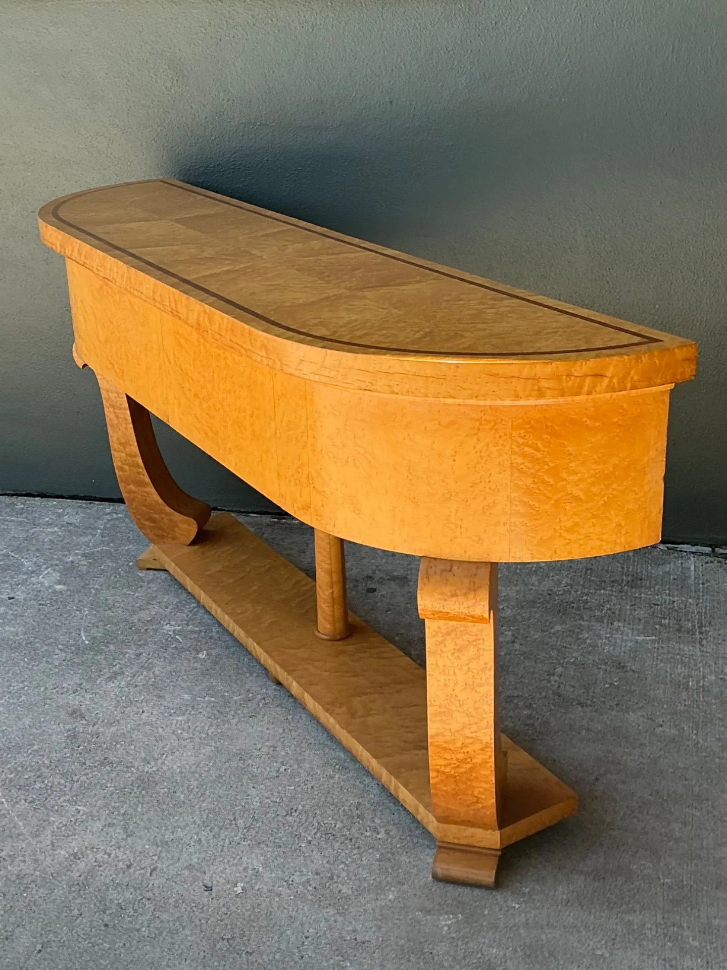 Vintage Deco Burl Console Table — additional photo 4