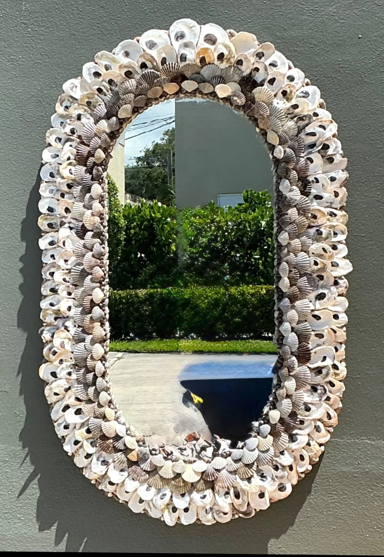 Vintage Shell Encrusted Wall Mirror — additional photo 4