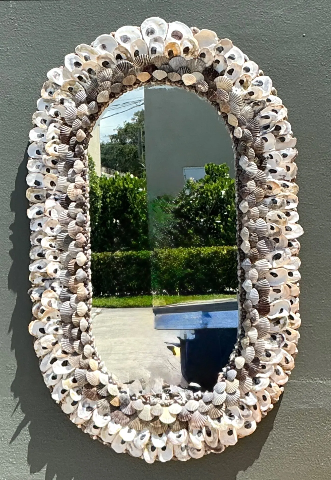Vintage Shell Encrusted Wall Mirror — additional photo 3