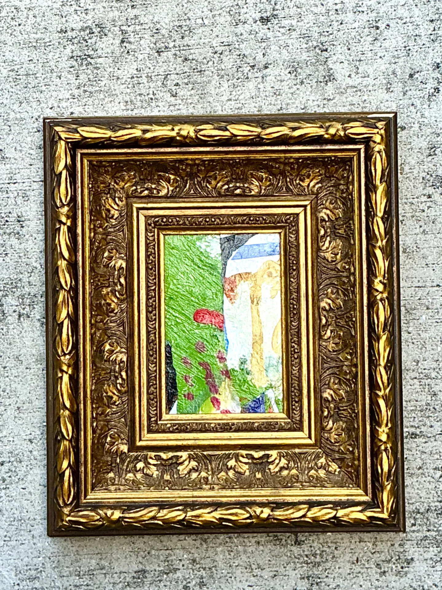Vintage Framed Abstract Oil Painting — additional photo 7