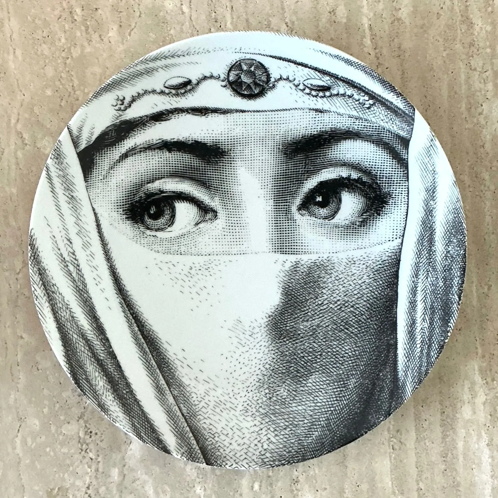 Vintage Fornasetti Teme E Variazioni Face Plate — additional photo 4