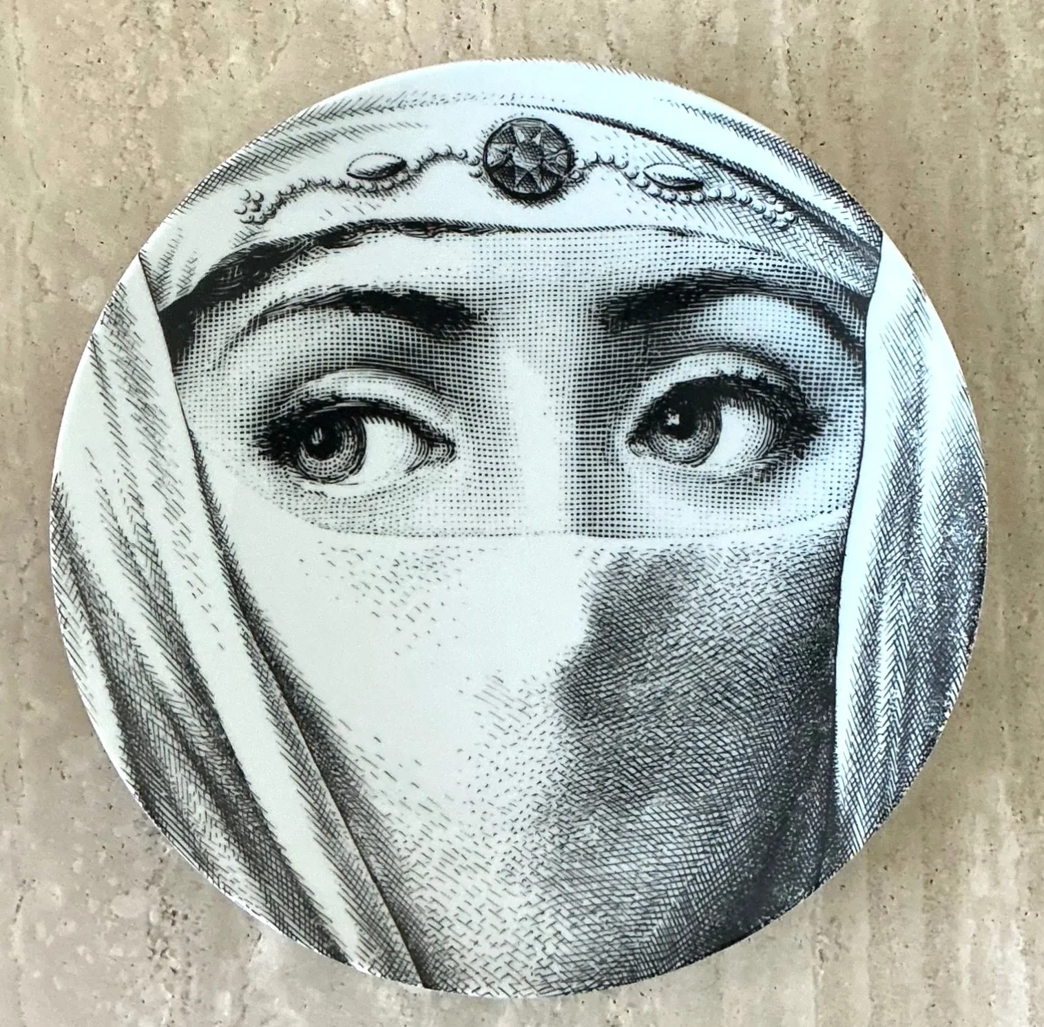 Vintage Fornasetti Teme E Variazioni Face Plate — additional photo 8