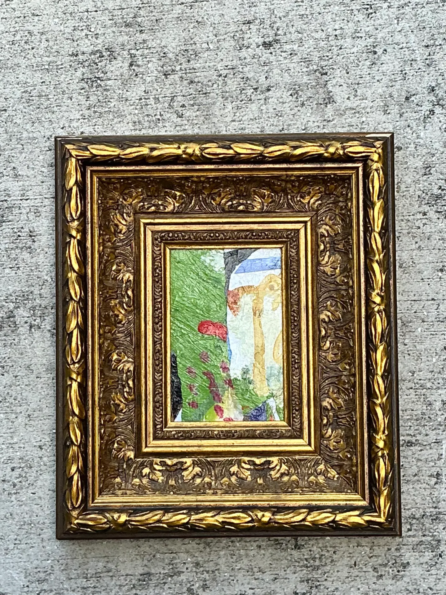 Vintage Framed Abstract Oil Painting — additional photo 6