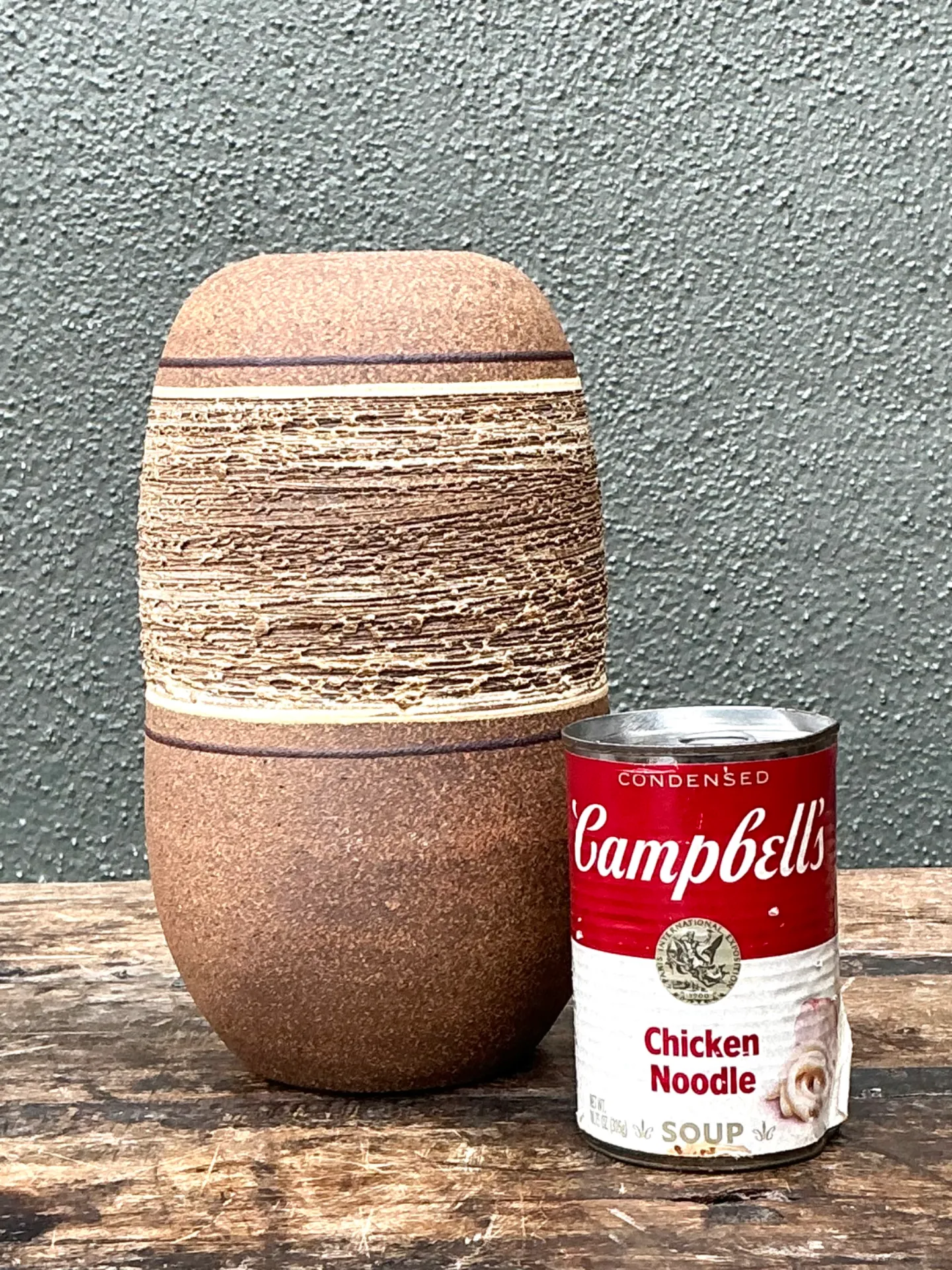 Vintage Textured Studio Pottery Vase — additional photo 4