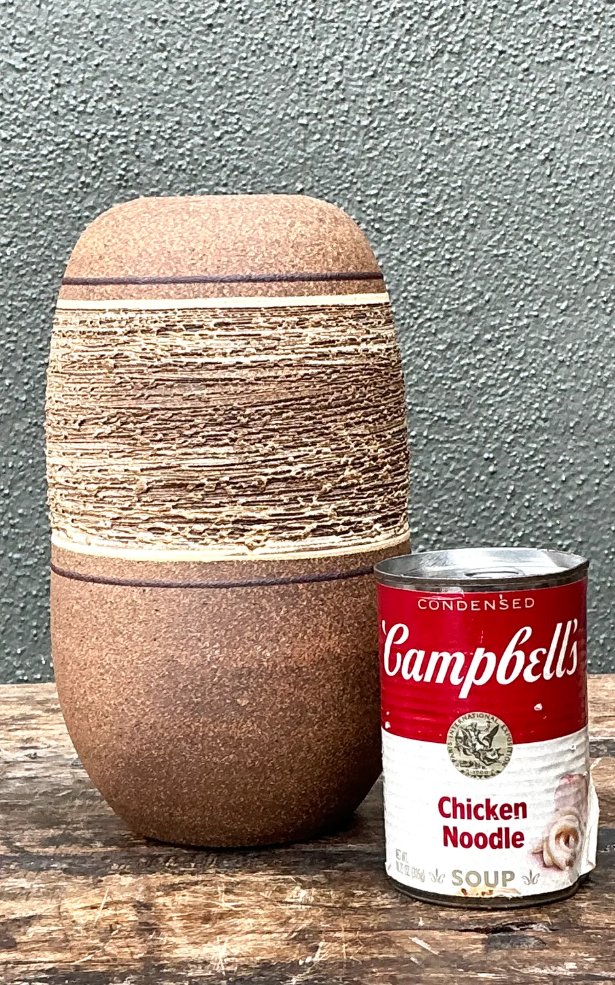 Vintage Textured Studio Pottery Vase — additional photo 4
