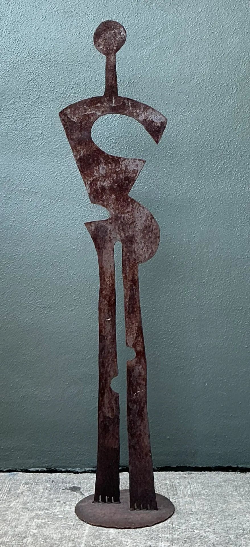 Vintage Patinated Abstract Metal Sculpture — additional photo 5