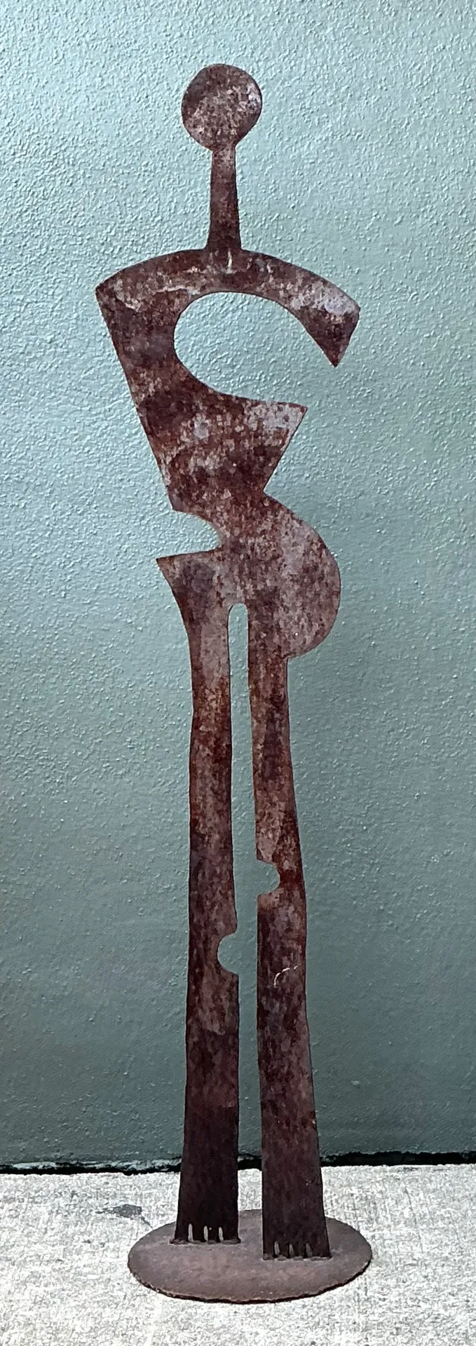 Vintage Patinated Abstract Metal Sculpture — additional photo 7