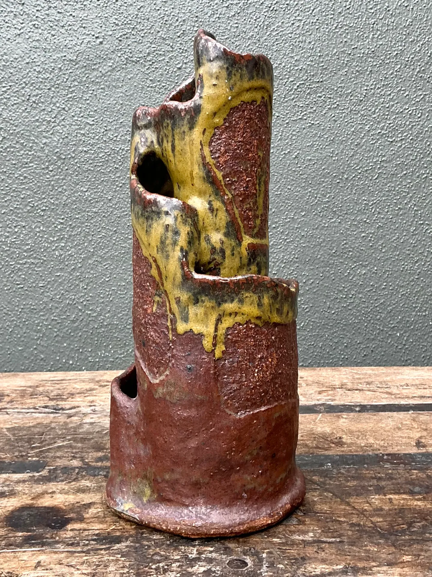 Vintage Abstract Pottery Vase — additional photo 2
