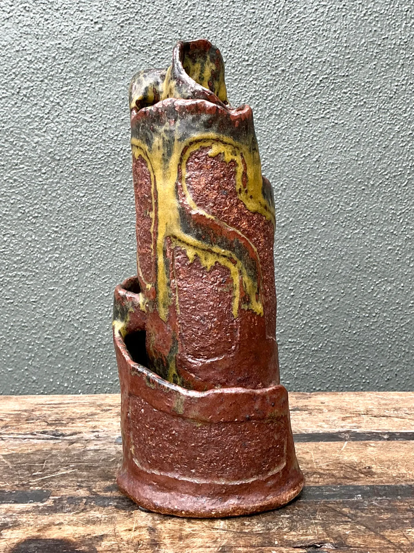 Vintage Abstract Pottery Vase — additional photo 1