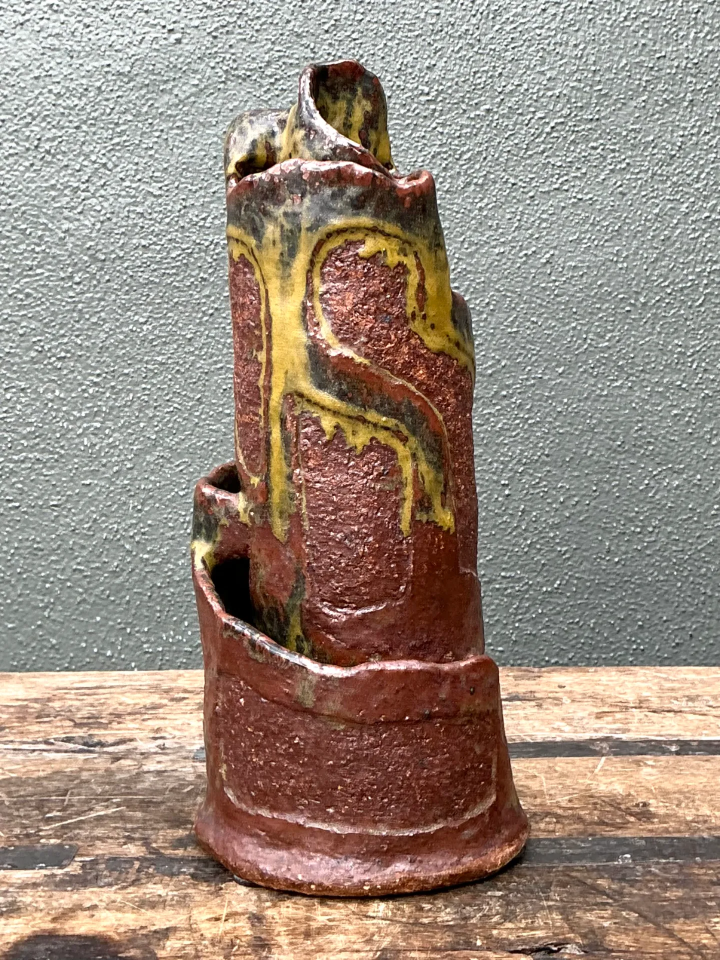 Vintage Abstract Pottery Vase — additional photo 7