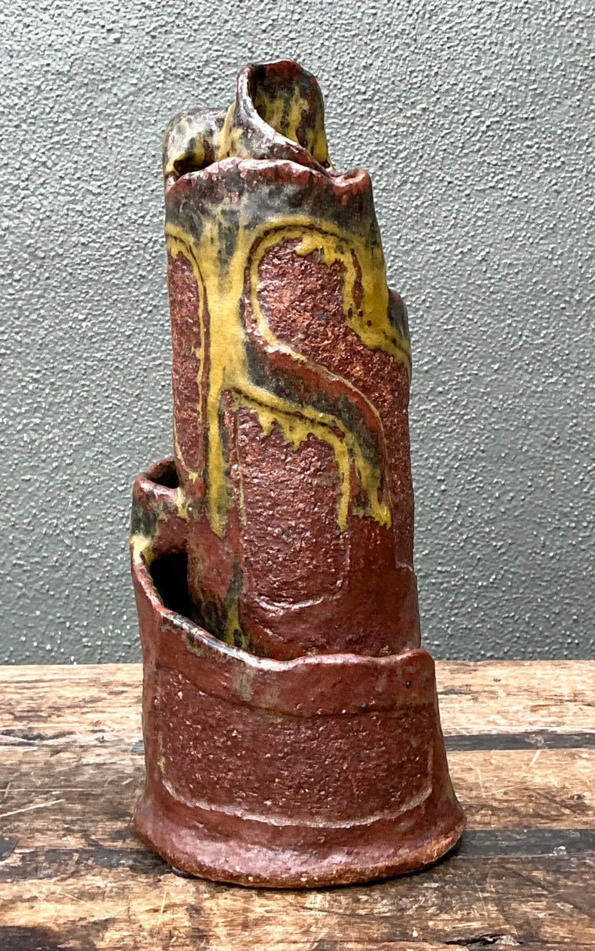 Vintage Abstract Pottery Vase — additional photo 7