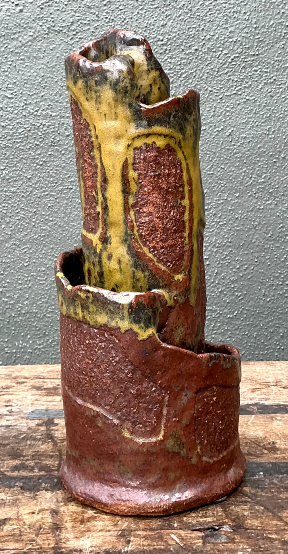 Vintage Abstract Pottery Vase — additional photo 3