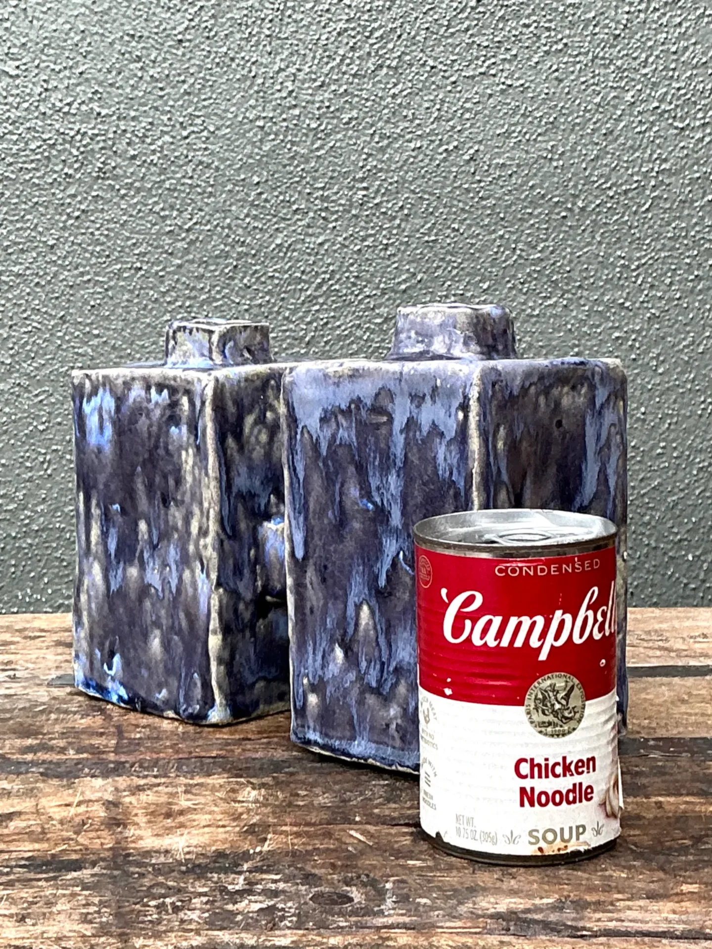 Vintage Dual Cubic Ceramic Vase — additional photo 8